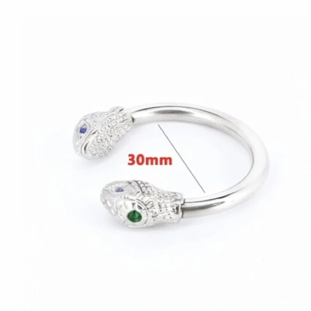 Men’s Stainless Steel Snake glans ring - Picture 6 of 7